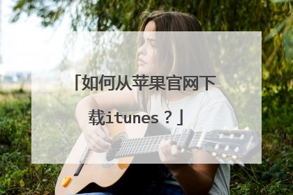 如何从苹果官网下载itunes?
