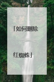 如何删除红蜘蛛