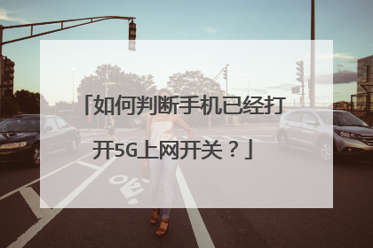 如何判断手机已经打开5G上网开关？