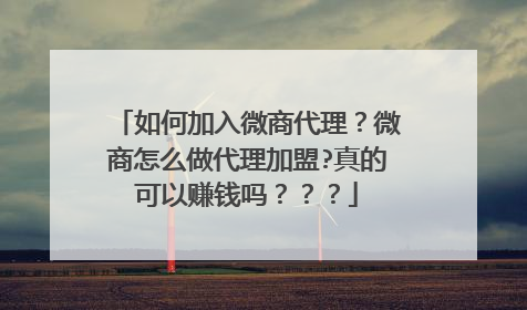 如何加入微商代理?微商怎么做代理加盟?真的可以赚钱吗???