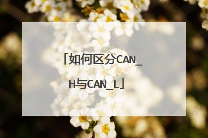 如何区分CAN_H与CAN_L