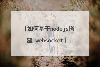 如何基于nodejs搭建 websocket