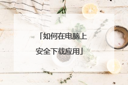如何在电脑上安全下载应用