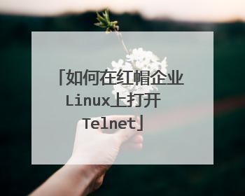 如何在红帽企业Linux上打开Telnet