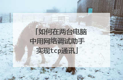 如何在两台电脑中用网络调试助手实现tcp通讯