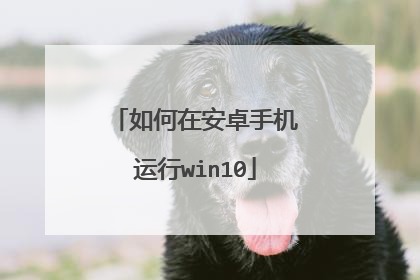 如何在安卓手机运行win10