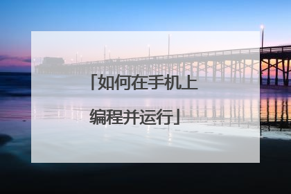 如何在手机上编程并运行