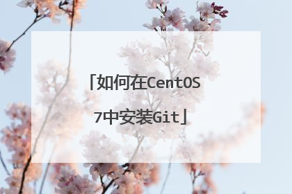 如何在CentOS 7中安装Git