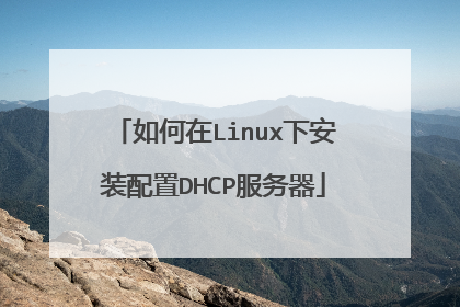 如何在Linux下安装配置DHCP服务器