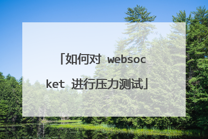 如何对 websocket 进行压力测试