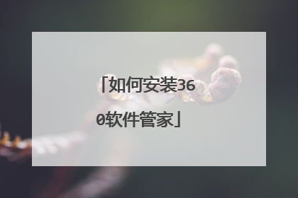 如何安装360软件管家