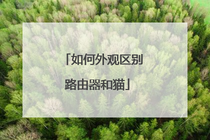 如何外观区别路由器和猫