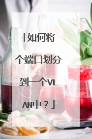 如何将一个端口划分到一个VLAN中?
