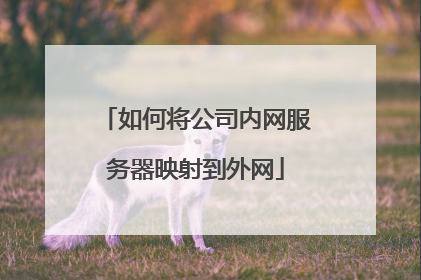 如何将公司内网服务器映射到外网