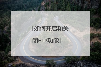 如何开启和关闭FTP功能