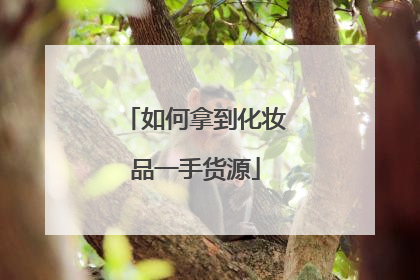 如何拿到化妆品一手货源