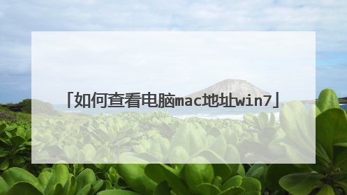 如何查看电脑mac地址win7
