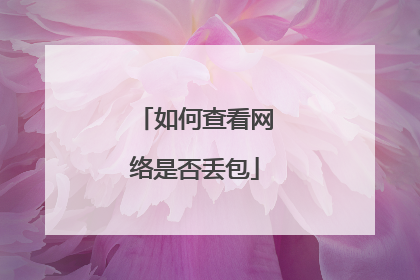 如何查看网络是否丢包