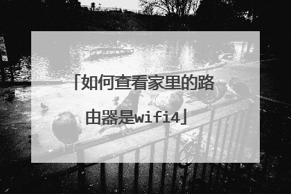 如何查看家里的路由器是wifi4