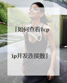 如何查看Tcpip并发连接数