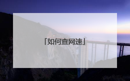 如何查网速