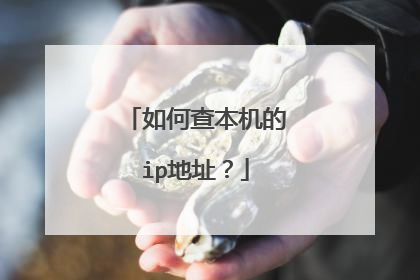 如何查本机的ip地址？