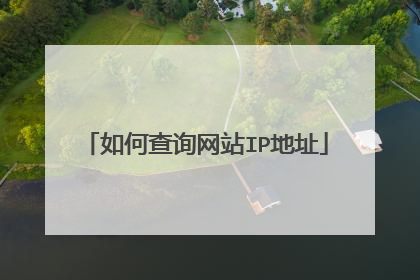 如何查询网站IP地址