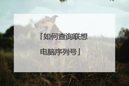 如何查询联想电脑序列号