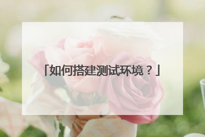 如何搭建测试环境？