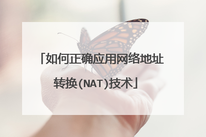 如何正确应用网络地址转换(NAT)技术