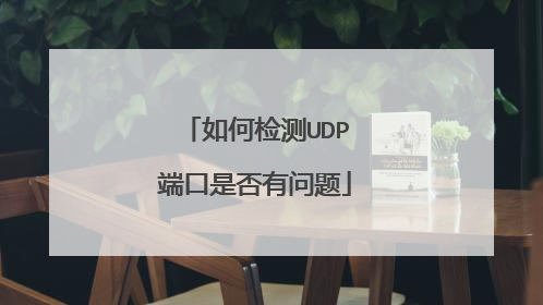 如何检测UDP端口是否有问题