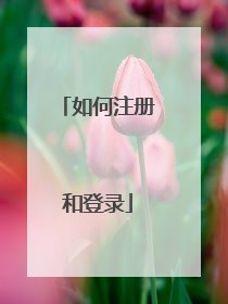 如何注册和登录