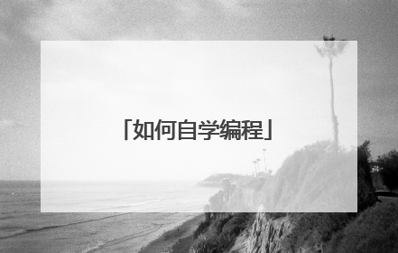 如何自学编程