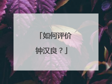 如何评价钟汉良？
