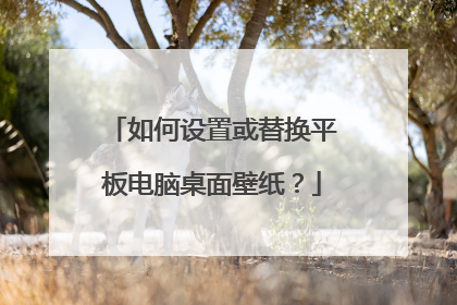 如何设置或替换平板电脑桌面壁纸?