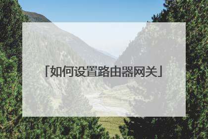 如何设置路由器网关