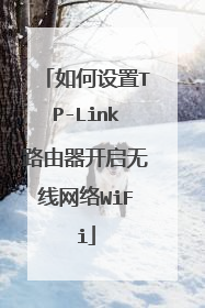 如何设置TP-Link路由器开启无线网络WiFi