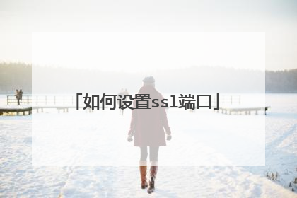 如何设置ssl端口