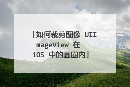 如何裁剪图像 UIImageView 在 iOS 中的圆圈内