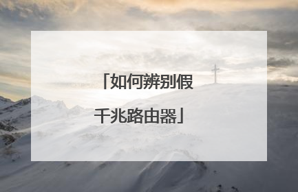 如何辨别假千兆路由器