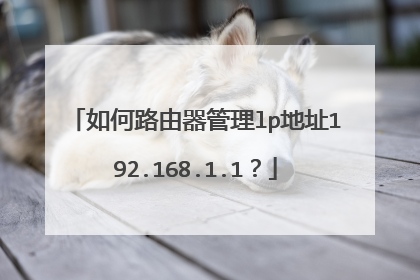如何路由器管理lp地址192.168.1.1？