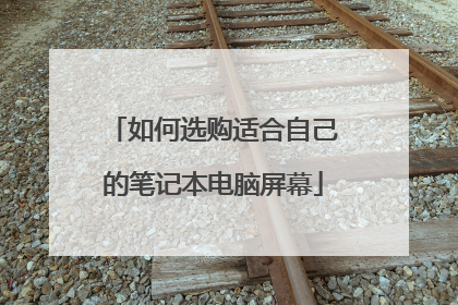 如何选购适合自己的笔记本电脑屏幕