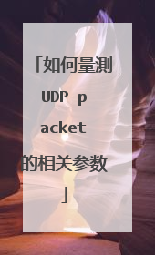 如何量測UDP packet的相关参数