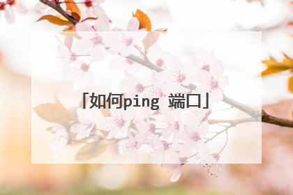 如何ping 端口