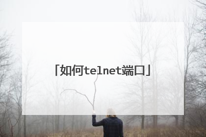 如何telnet端口