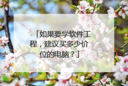如果要学软件工程,建议买多少价位的电脑?