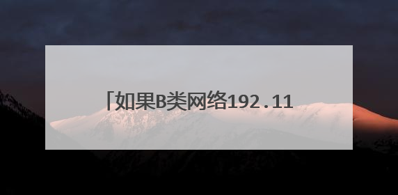 如果B类网络192.11.102.0的子网掩码为255.255.192.0请问他可以划分多少个子网?