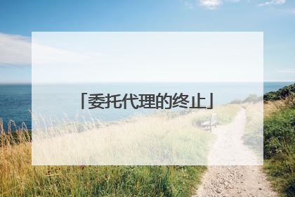 委托代理的终止