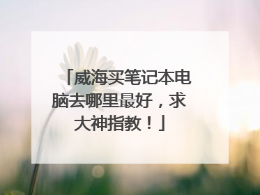 威海买笔记本电脑去哪里最好,求大神指教!