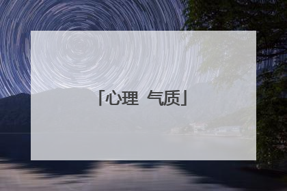 心理 气质